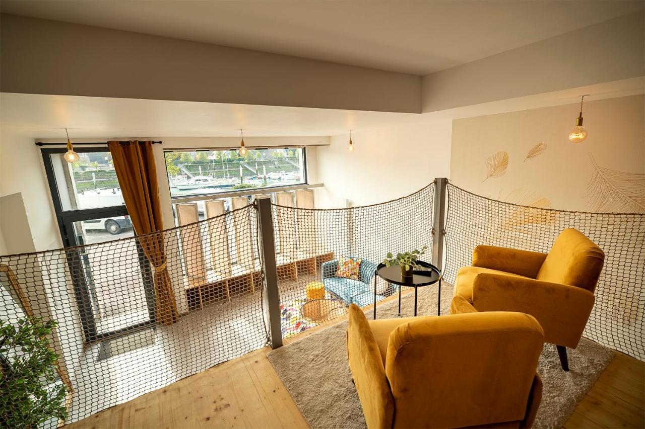 شقة Loft De Luxe Le Chic, Grand Jacuzzi, Vue Port De Plaisance سانت-فاليري-أون-كو المظهر الخارجي الصورة